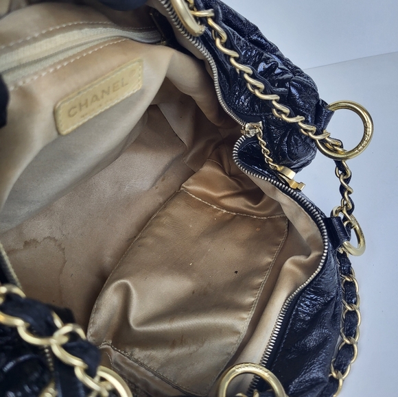 Chanel Bag Rock and Chain Bowler Patent Vinyl Medium - Picture 7 of 9
